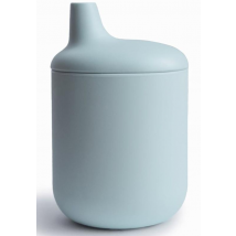 Mushie Taza Didáctica Silicona Solid Powder Blue