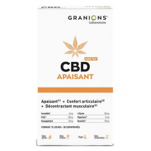 Granions CBD Apaisant - Cannabidiol + Harpagophytum - Sans THC - 30 Comprimés