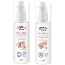 Loção Solar Mineral Hawaiian Tropic FPS 30 2x100 ml