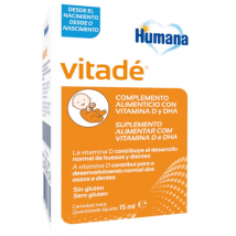 Humana Baby Vitadé Vitamina D e DHA para Crianças 15 ml