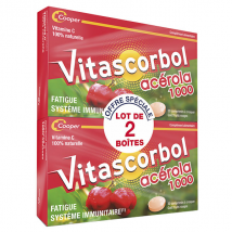 Vitascorbol Acérola 1000 Lot de 2 x 30 comprimés