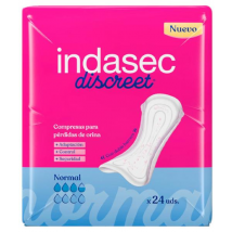 Indasec Discreet Normal 24 Unidades