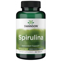 Swanson Espirulina 500mg 180 Cápsulas