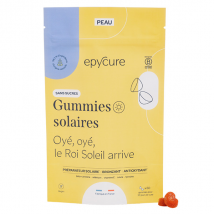 Epycure Gummies Solaires Préparer et Protéger la Peau et Booster Bronzage x60