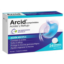 Arcid Acidez y Reflujo Naranja 24 Comprimidos Masticables