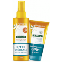 Klorane Spray Solaire SPF50 + Shampoing Sec Ortie 50 ml CADEAU