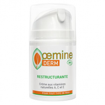 Oemine Derm Crème Restructurante 50ml - Hydratant et Nourrissant, Réparateur et Régénérant - pour Tous Types de Peaux