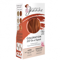 Les Couleurs de Jeanne Coloration Végétale Cuivré Intense 100g Bio et Vegan- -