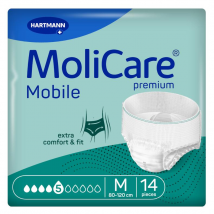 MoliCare Mobile Pañales Incontinencia Absorbentes 5 Gotas Talla M 14 uds