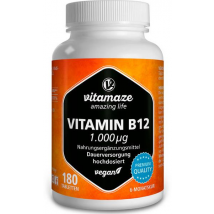 Vitamaze Vitamina B12 1000 μg 180 Comprimidos Veganos