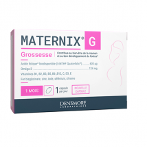 Densmore Maternix G - Grossesse - Acide Folique 5-MTHF 600 μg & Oméga 3 124mg - Cure de 1 mois