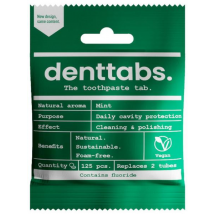 Denttabs Dentífrico en Pastillas Ecológico con Flúor 125 uds