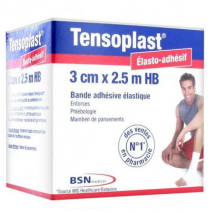 Tensoplast Bande Adhésive de contention blanche 3cm x 2,5m