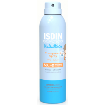 Isdin Pédiatrique Photoprotecteur Peau Humide Spray Transparent 50+ 250 ml