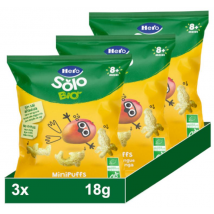 Hero Solo MiniPuffs Snack de Mango Ecológico +8m 3x18 gr