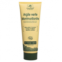 Naturado Argile Verte Montmorillonite Bio 300g - pour Peau Normale,Peau Grasse,Peau Mixte