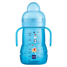 MAM Repas Biberon de Transition +4m Espace Bleu 220ml - Col large -