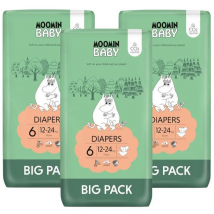 Moomin Baby Pañales Talla 6 (12-24 Kg) 3x51 uds