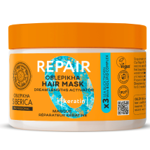 Natura Siberica Maschera per capelli riparatrice alla cheratina 300 ml