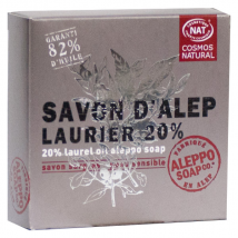 Tadé Savon Alep Laurier 20% Bio 100g pour Peau Sensible
