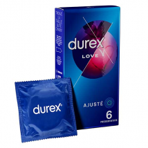 Durex Préservatifs Love - 6 Préservatifs Faciles à Mettre - Classique -