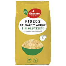 El Granero Integral Fideos de Maíz y Arroz Sin Gluten Bio 500g