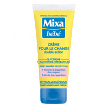 Mixa Bébé Crème pour le Change 100ml pour Peau Sensible, Peau à Rougeurs