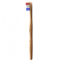Humble Brush Brosse à Dents Souple en Bambou Bleu Blanc Rouge - Souple -