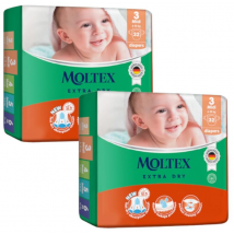Moltex Pañales Extra Dry Midi T3 (6-10 Kg) 2x32 uds