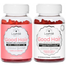 Lashilé Good Hair 60 Gominolas Veganas + Hair Women 60 Gominolas Veganas