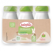 Babybio Lait Croissance Liquide 3ème Âge Bio 6 x 25cl - Classique -