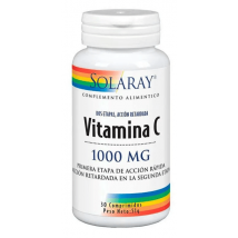 Vitamine C 1000mg Solaray 30 Comp Action réduite