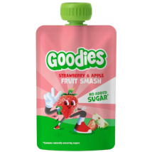 Goodies Bolsitas Fresa y Manzana 4x100 gr