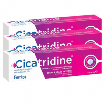 Cicatridine Crème Favorisant la Cicatrisation à l'Acide Hyaluronique 30g - lot de 3