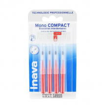Inava Brossettes 1.5mm Mono Compact Espaces Larges Rouge 4 unités - Manuel -