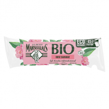 Le Petit Marseillais Bio Gel Douche Hydratant Rose Sauvage Éco-Recharge 250ml - Rafraîchissant et Vivifiant - pour Tous Types de Peaux