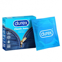 Durex Classic Jeans Confort et Confiance 3 préservatifs lubrifiés - Classique -