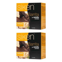 Siken Barritas de Vainilla Caramelo 2 x 5 unidades