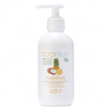 Toofruit Enfant Cheveux Kapidoux Shampoing Dermo Apaisant Ananas Coco Bio 200ml Vegan