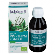 Ladrôme À Base de Plantes Fraîches Sirop de Pin Thym & Sauge Bio 150ml