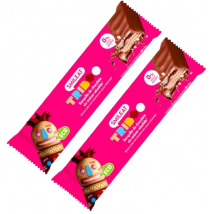 Smileat Triboo Barretta ripiena e ricoperta di cacao biologico 2x40g