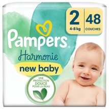 Pampers Harmonie Couches Taille 2 48 Couches 4kg - 8kg Protection Douce Pour La Peau