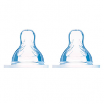 MAM Accessoires pour Biberons Tétine Silicone +6m Débit X Ultra Rapide 2 unités - Anatomique -