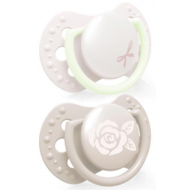 Lovi Mini Chupetes Dinámicos Baby Shower Rosa 0-2m 2 uds