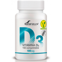 Soria Natural Vitamine D3 à libération prolongée 150 comprimés