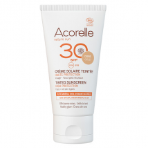 Acorelle Crème Solaire Teinte Dorée Bio SPF30 50ml