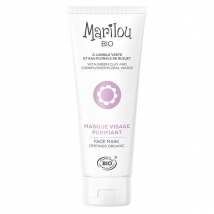 Marilou Bio Masque Visage Purifiant 75ml - Purifiant et Matifiant, Peeling et Exfoliant -