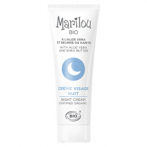 Marilou Bio Crème de Nuit 30ml - Hydratant et Nourrissant, Anti-Age -