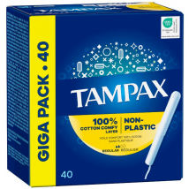 Tampax Tampones Regular con Aplicador 40 uds