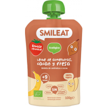 Smileat Pouch Almendra, Cacao y Fresa +9m ECO 100 gr